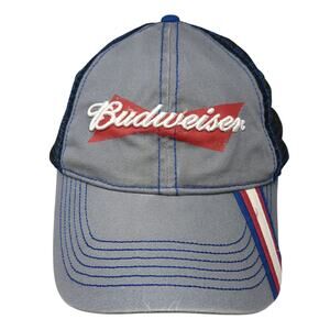 Budweiser Snapback Trucker Hat Multi One Size Adjustable Embroidered Mesh Back